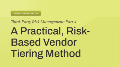 Risk-based vendor tiering that actually works